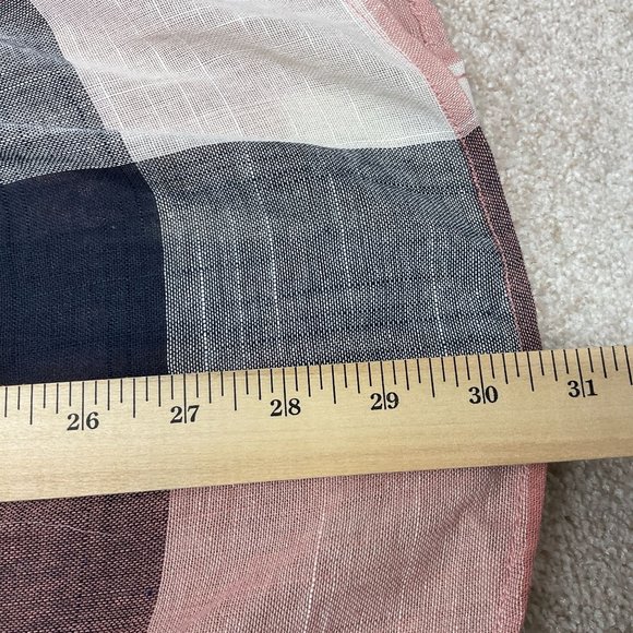 Woman's Multi Color Plaid Button Front Shirt Size 2X With Pocket Long Sleeve - Picture 7 of 9